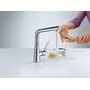Смеситель для кухни Hansgrohe Metris Select, сталь, 14883800