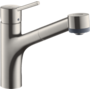 Смеситель для кухни Hansgrohe Talis M52 170, с вытяжным душем, нерж, 73860800