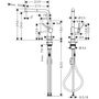 Смеситель для кухни Hansgrohe Talis M54, запорный вентиль, 72808000