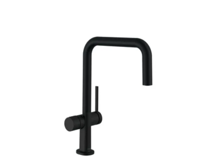 Смеситель для кухни Hansgrohe Talis M54, запорный вентиль, черный, 72807670