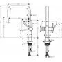 Смеситель для кухни Hansgrohe Talis M54, запорный вентиль, черный, 72807670