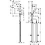 Смеситель для кухни Hansgrohe Talis Select M51 220, высокий излив, нерж, 73852800