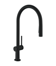 Смеситель кухонный Hansgrohe Talis M54, sBox, с вытяжным душем, черный, 72801670