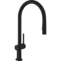 Смеситель кухонный Hansgrohe Talis M54, sBox, с вытяжным душем, черный, 72801670