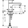 Кран для холодной Hansgrohe Vernis Blend 70, хром, 71583000