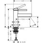 Кран холодной воды Hansgrohe Finoris 100, без донного клапана, хром, 76013000