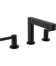 Смеситель Hansgrohe Finoris 110, с клапаном Push-Open, на 3 отв, черный матовый, 76033670