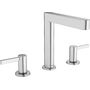 Смеситель Hansgrohe Finoris 160, с клапаном Push-Open, на 3 отв, хром, 76034000