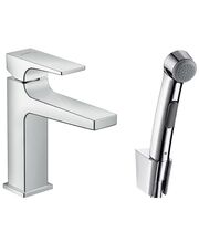 Смеситель Hansgrohe Metropol, гигиенический душ, Push-Open, 32522000