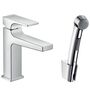 Смеситель Hansgrohe Metropol, гигиенический душ, Push-Open, 32522000