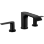 Смеситель Hansgrohe Vivenis 90, 3 отв, с донным клапаном, черный матовый, 75033670