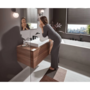 Смеситель Hansgrohe Vivenis 90, 3 отв, с донным клапаном, черный матовый, 75033670