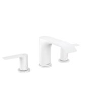 Смеситель Hansgrohe Vivenis 90, 3 отв, с донным клапаном, матовый белый, 75033700