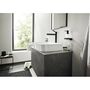 Смеситель для раковины Hansgrohe Finoris 260, с клапаном Push-Open, черный матовый, 76070670