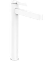 Смеситель для раковины Hansgrohe Finoris 260, с клапаном Push-Open, матовый белый, 76070700