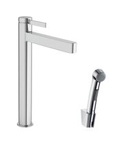 Смеситель для раковины Hansgrohe Finoris 260, с набором для биде со шлангом 1,60 м, хром, 76220000