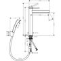 Смеситель для раковины Hansgrohe Finoris 260, с набором для биде со шлангом 1,60 м, хром, 76220000