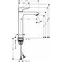 Смеситель для раковины Hansgrohe Metris, без сливного набора, 31185000