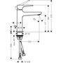 Смеситель для раковины Hansgrohe Metropol 110, 32506000