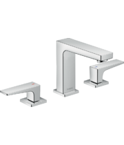 Смеситель для раковины Hansgrohe Metropol 110, 3 отверстия, Push-Open, 32514000