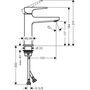 Смеситель для раковины Hansgrohe Metropol 110, Push-Open, 32507700