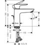 Смеситель для раковины Hansgrohe Talis E 110 CoolStart, без гарнитуры, золото полированный, 71714990