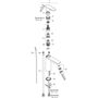 Смеситель для раковины Hansgrohe Talis E 110, CoolStart, сливная гарнитура, 71713670
