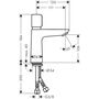 Смеситель для раковины Hansgrohe Talis E 110 Self-Cl, хром, 71718000