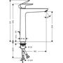 Смеситель для раковины Hansgrohe Talis Е 240, 71716340