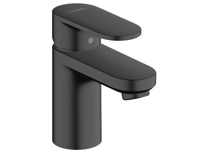 Смеситель для раковины Hansgrohe Vernis Blend 70, с гарнитуром, матовый черный, 71550670