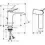 Смеситель для раковины Hansgrohe Vivenis 110, CoolStart, с гарнитуром, белый матовый, 75023700