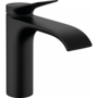Смеситель для раковины Hansgrohe Vivenis 110, с донным клапаном, черный матовый, 75020670