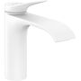 Смеситель для раковины Hansgrohe Vivenis 110, с донным клапаном, матовый белый, 75020700