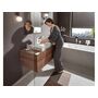 Смеситель для раковины Hansgrohe Vivenis 110, с донным клапаном, матовый белый, 75020700