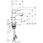 Смеситель для умывальника Hansgrohe Metris 100, 31088000