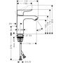 Смеситель для умывальника Hansgrohe Metris, 31121000