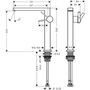 Смеситель для умывальника Hansgrohe Tecturis E 240, со сливным гарнитуром, хром, 73070000