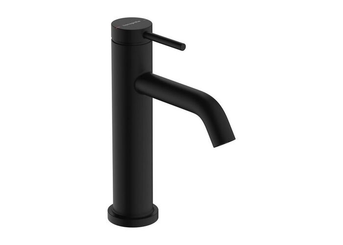 Смеситель для умывальника Hansgrohe Tecturis S 110, без донного клапана, матовый черный, 73311670