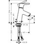 Смеситель для умывальника Hansgrohe Тalis S 80, 72010000
