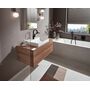 Смеситель поворотный Hansgrohe Vivenis 210, с донным клапаном, черный матовый, 75030670