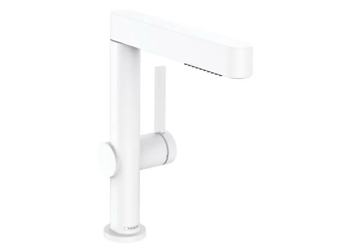 Смеситель с душем Hansgrohe Finoris 230, 2j, Push-Open, матовый белый, 76063700