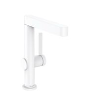 Смеситель с поворотным изливом Hansgrohe Finoris 230, Push-Open, матовый белый, 76060700