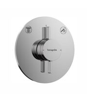 Смеситель для душа скрытого монтажа Hansgrohe DuoTurn S, внешняя часть, хром, 75418000