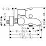 Смеситель для ванны Hansgrohe Тalis S, 32420000