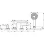 Смеситель на борт ванны Hansgrohe Vivenis, sBox, матовый белый, 75444700