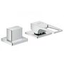 Смеситель на край ванны Hansgrohe Metropol, 2 отверстия, 74548000