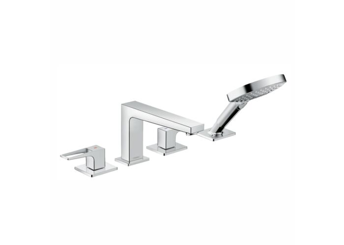 Смеситель на край ванны Hansgrohe Metropol, 4 отверстия, 74553000