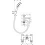 Смеситель на край ванны Hansgrohe Vernis Shape, 2 отверстия, хром, 71462000