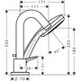 Врезной смеситель для ванны Hansgrohe Logis, 3 отверстия, 71313000