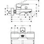 Смеситель для ванны Hansgrohe Metropol, ВМ, 32540670